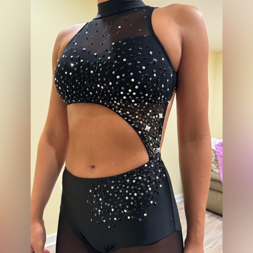 Dance Costume with Swavorski Crystals